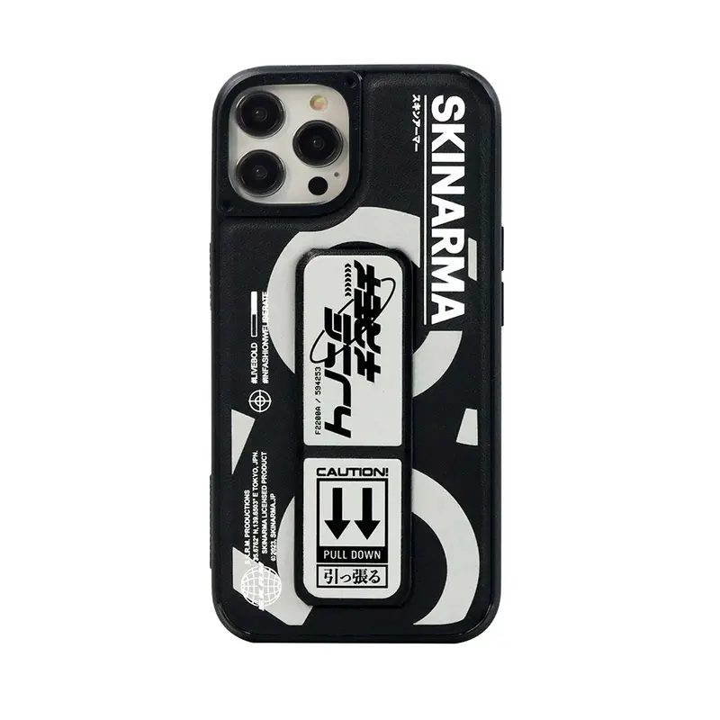 iPhone 14 Pro Max Uyumlu Kılıf SkinArma Standlı Deri Görünümlü Bango Kapak