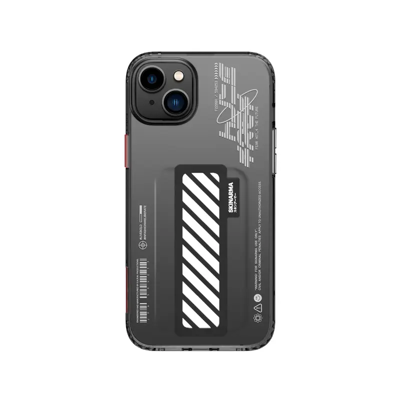 iPhone 14 Uyumlu Kılıf SkinArma Şeffaf Desenli Kaze Kapak