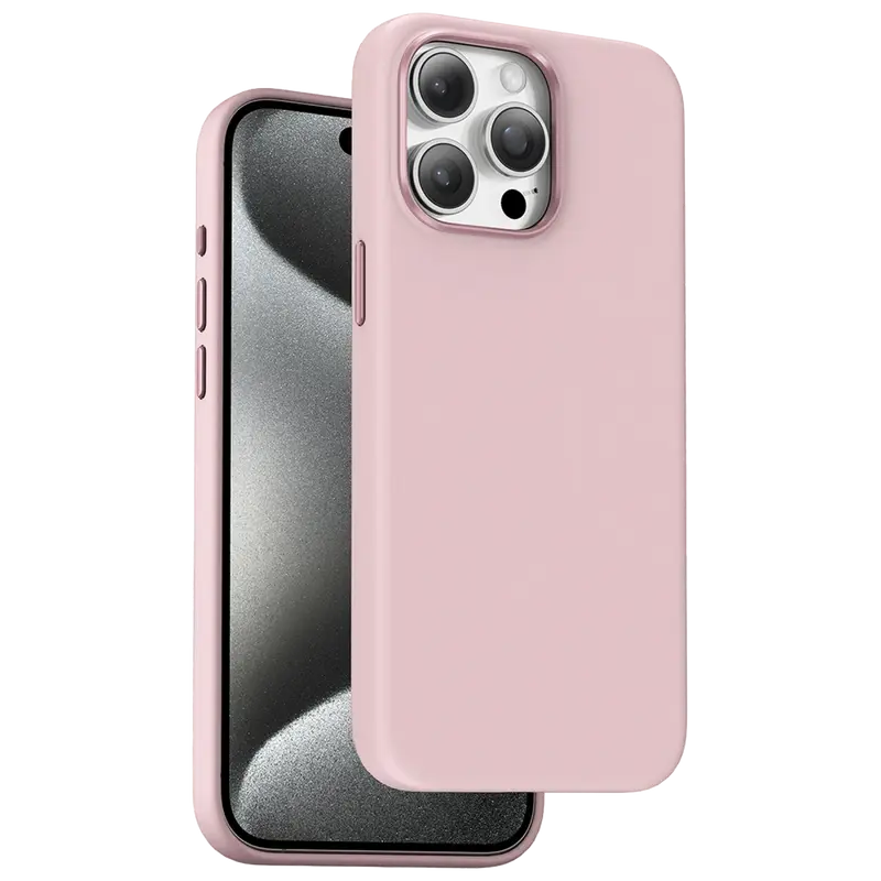 iPhone 15 Pro Max Rosana Silikon Kılıf - Pembe
