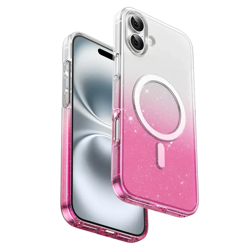 iPhone 16 Lillian Simli Magsafe Kılıf - Pembe