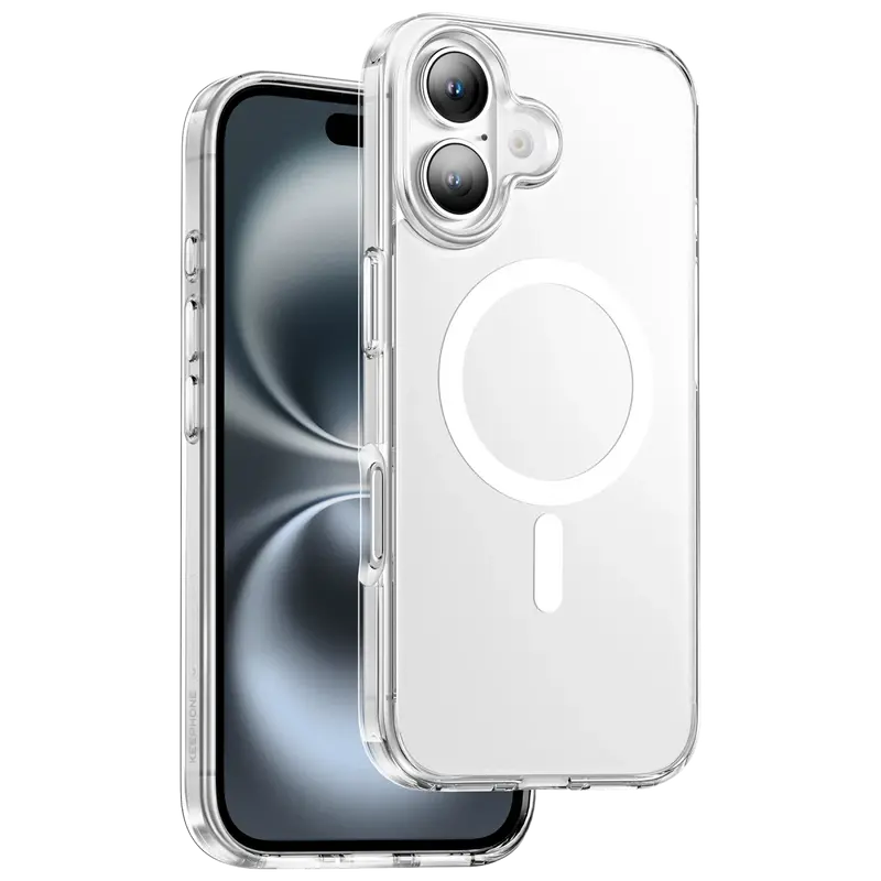 iPhone 16 Plus Hybrid Pro Magsafe Kılıf - Şeffaf