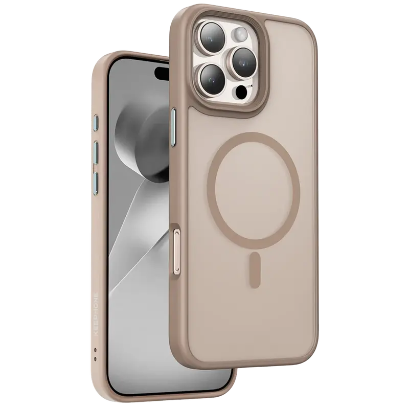 iPhone 16 Pro Mago Pro Magsafe Kılıf - Çöl Titanyum