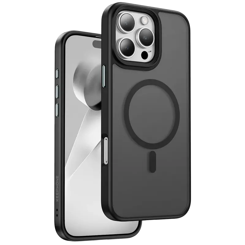 iPhone 16 Pro Max Mago Pro Magsafe Kılıf - Siyah Titanyum