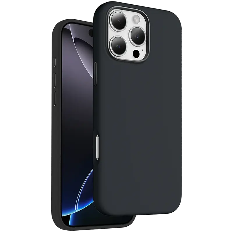 iPhone 16 Pro Max Rosana Silikon Kılıf - Siyah