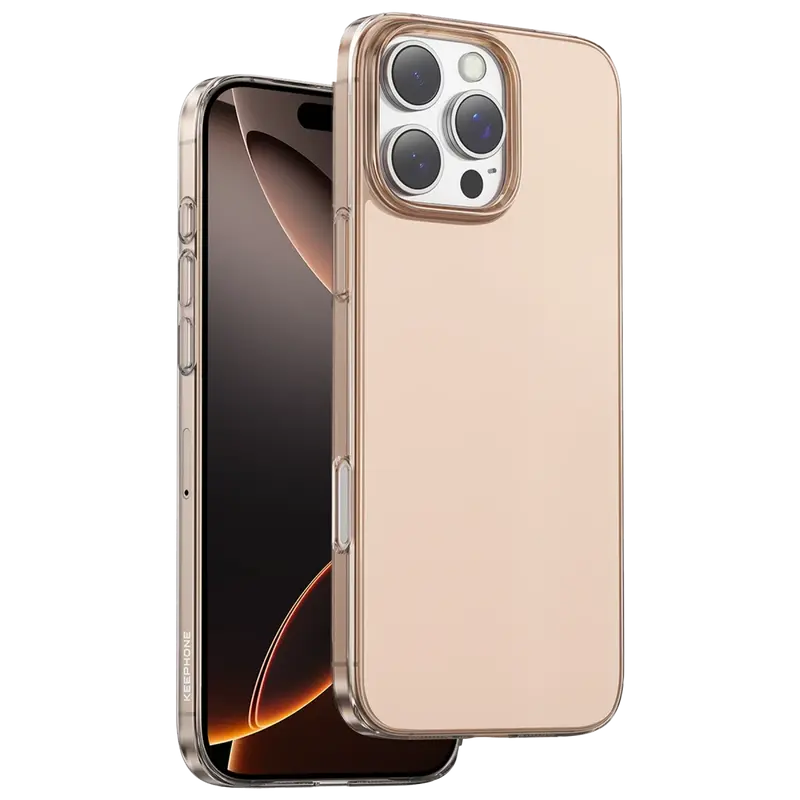 iPhone 16 Pro Max X-Crystal Slim Kılıf - Çöl Titanyum