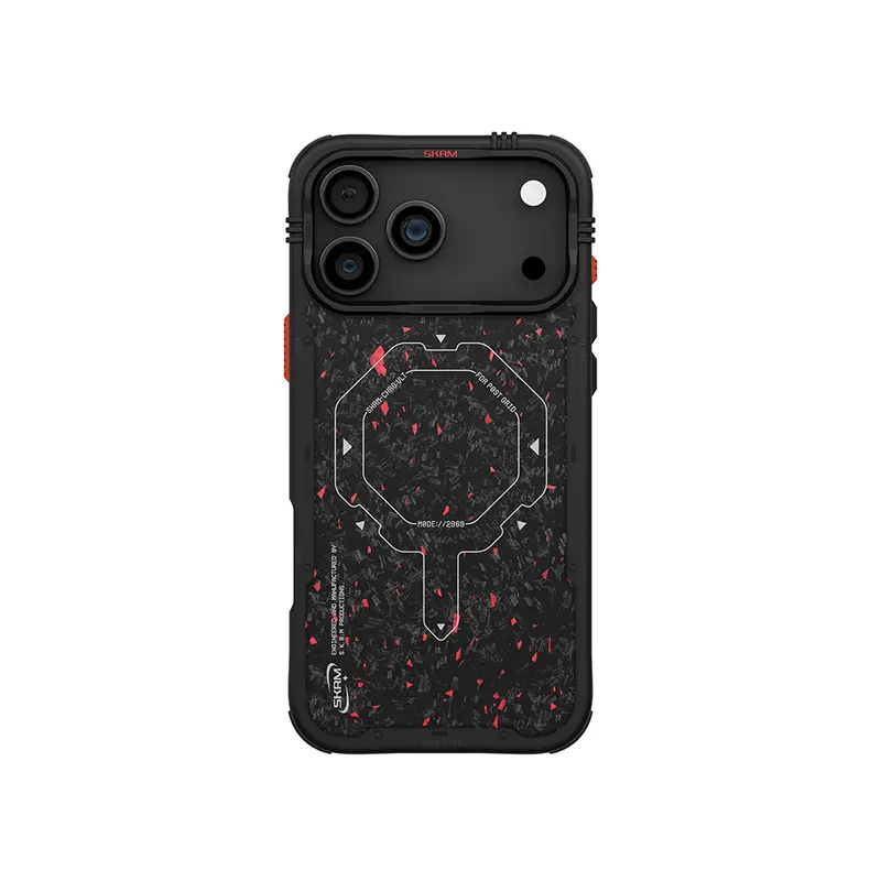 iPhone 17 Pro Max Uyumlu Kılıf Mag-Şarj Özellikli Airbag Tasarımlı Skinarma Vektor Kapak