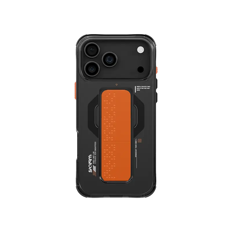 iPhone 17 Pro Max Uyumlu Kılıf Skinarma Mag-Şarj Özellikli Airbag Tasarımlı Standlı Haxa Kapak