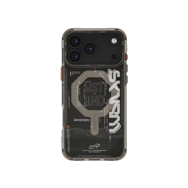 iPhone 17 Pro Max Uyumlu Kılıf Skinarma Mag-Şarj Özellikli Yazı Desenli Airbag Tasarımlı Sonix Kapak