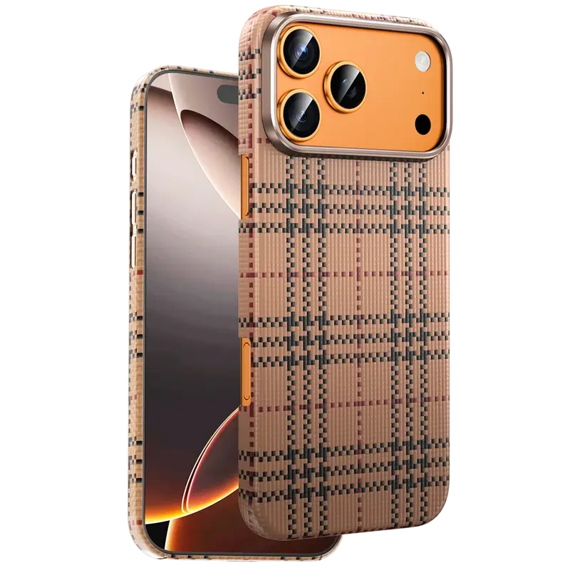iPhone 17 Pro Scots Kevlar Magsafe Kılıf - Çöl Titanyum