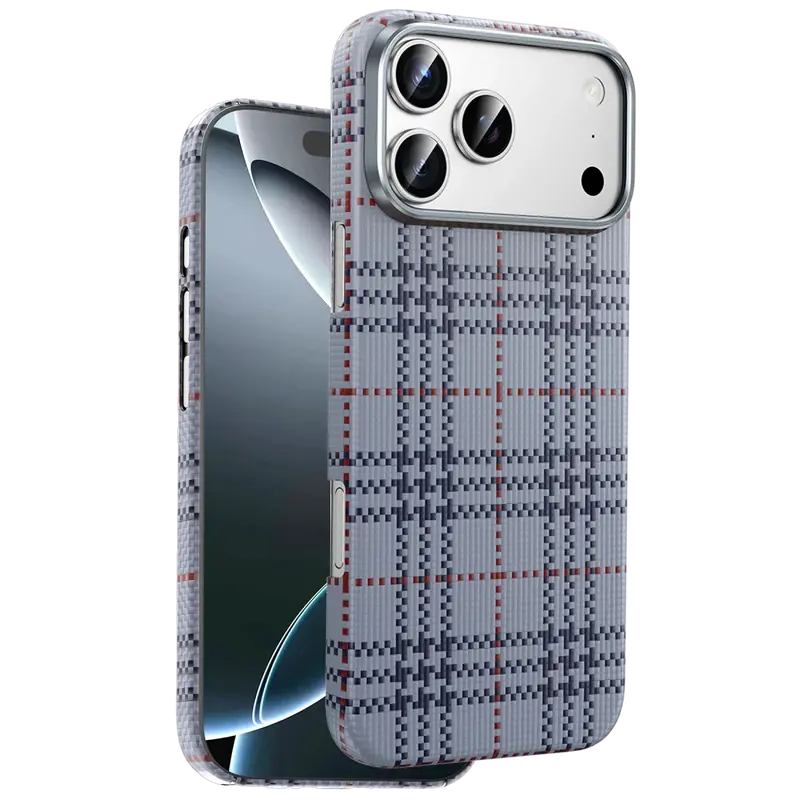 iPhone 17 Pro Scots Kevlar Magsafe Kılıf - Natural Grey
