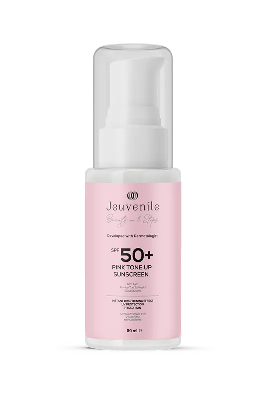 Jeuvenile SPF 50+ Centella Renkli Güneş Kremi – Pembe Ton