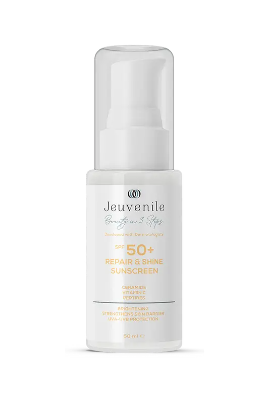 Jeuvenile SPF 50+ Işıltı Veren Onarıcı Güneş Kremi