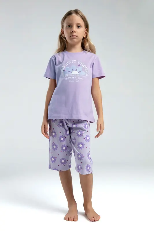 Kız Çocuk Pijama Takım 2-7 Yaş 3608-2