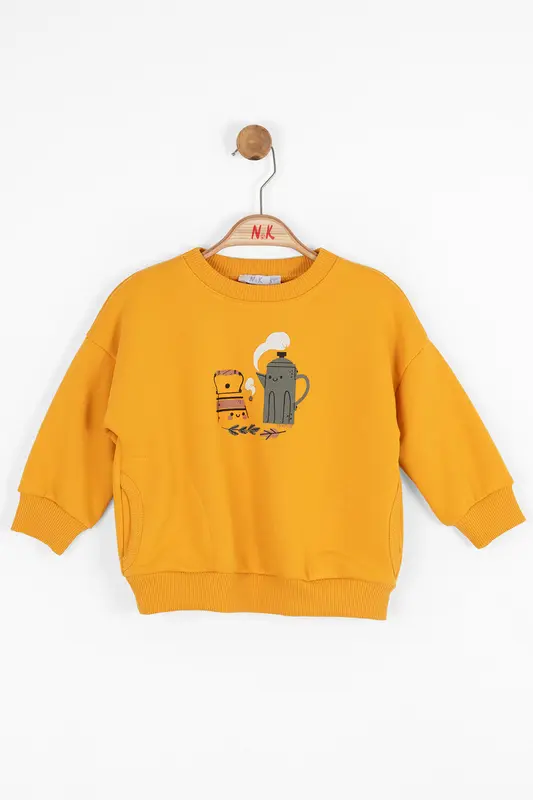 Kız Çocuk Sweatshirt 9aY-4 Yaş 37601