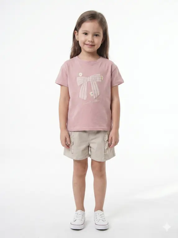 Kız Çocuk Yazlık Pijama Takımı 2-6 Yaş 44017