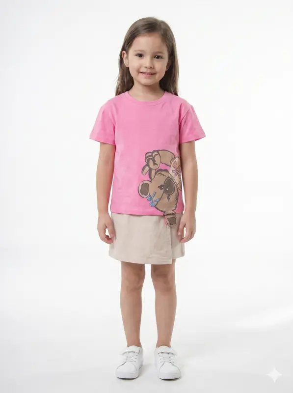 Kız Çocuk Yazlık Pijama Takımı 2-6 Yaş 44067