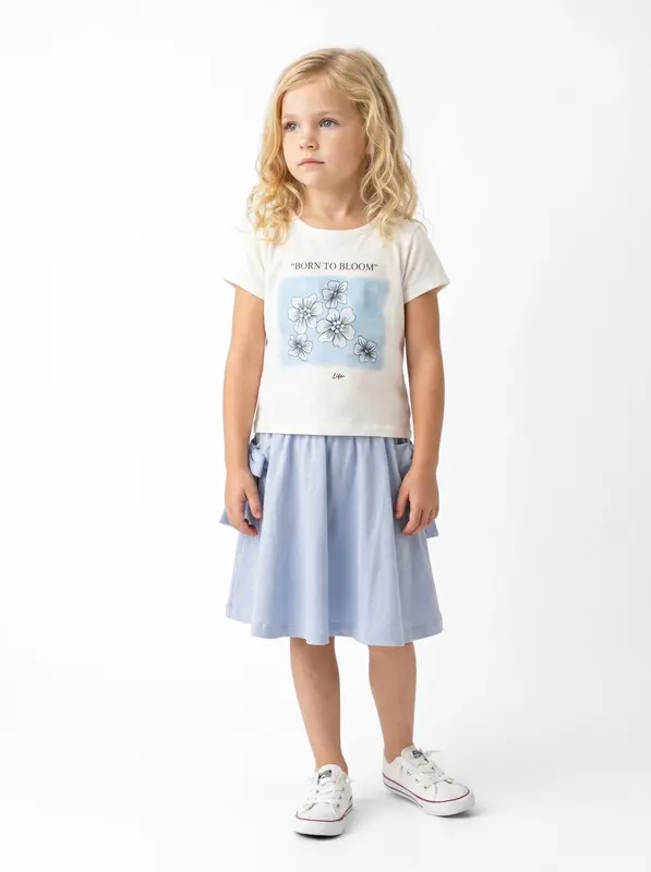 Kız Çocuk Yazlık Pijama Takım 3-7 Yaş 1157