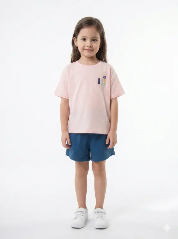 Kız Çocuk Yazlık Pijama Takımı 4-8 Yaş 41045