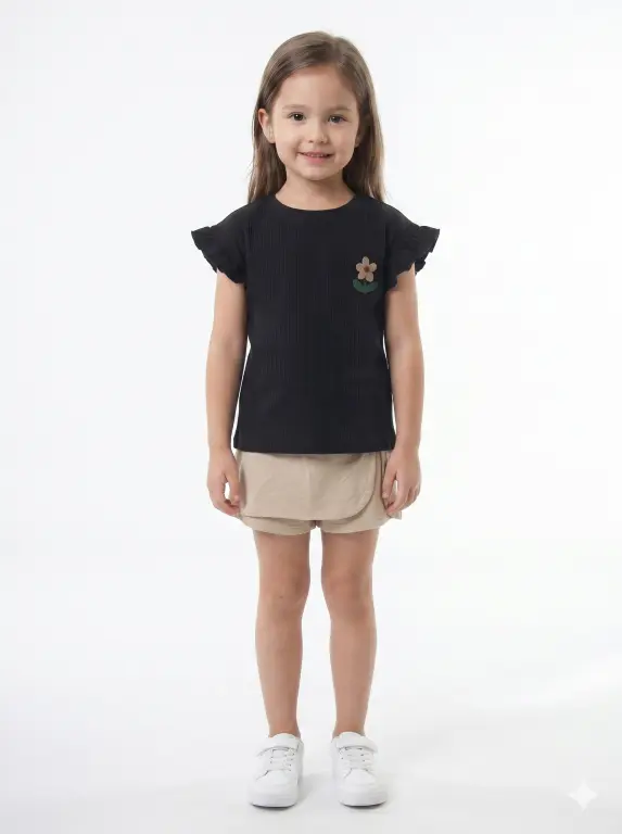 Kız Çocuk Yazlık Pijama Takımı 4-8 Yaş 44012