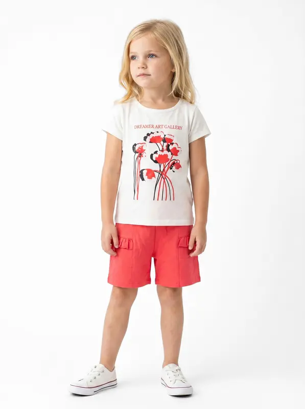 Kız Çocuk Yazlık Pijama Takımı 4-8 Yaş 44022