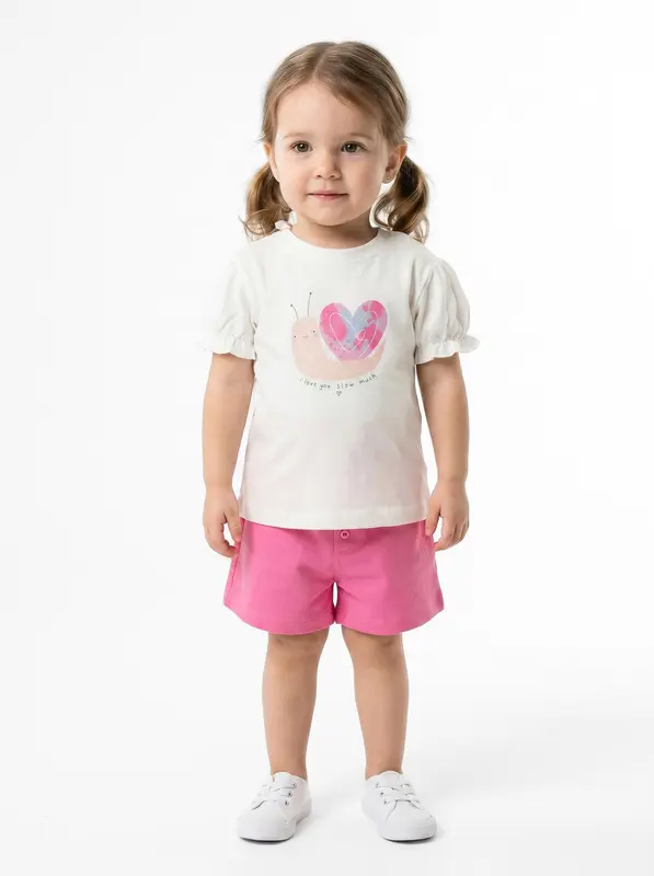 Kız Çocuk Yazlık Pijama Takımı 6-24 Ay 44025