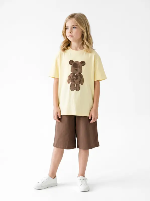 Kız Çocuk Yazlık Pijama Takım 8-14 Yaş 8609-8706