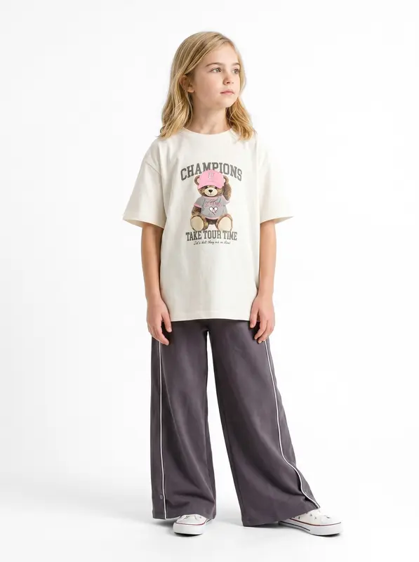 Kız Çocuk Yazlık Pijama Takım 8-14 Yaş 8688-8409