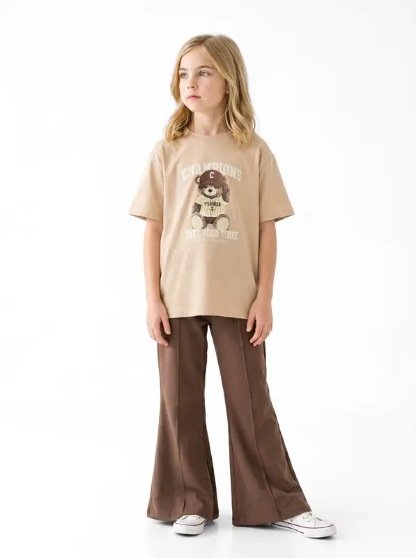 Kız Çocuk Yazlık Pijama Takım 8-14 Yaş 8688-8410