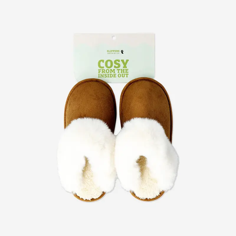 Kahverengi Peluş Terlik 38/39