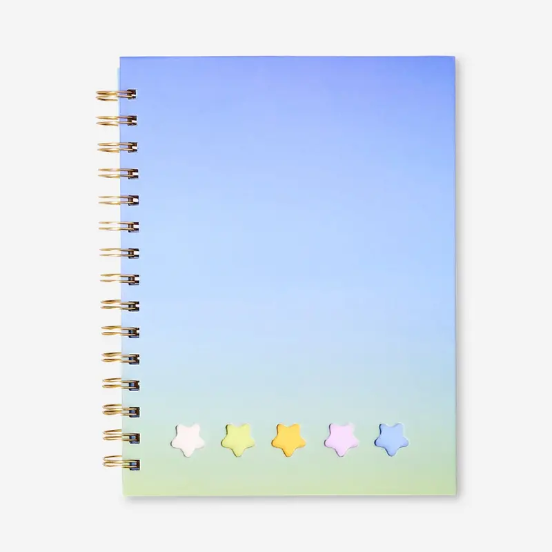 Kalemli Mavi Spiralli Defter A5