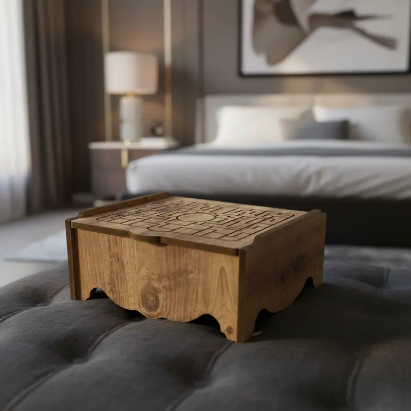 Kapaklı MDF Kutu | 25x18x12 cm | Çok Amaçlı Dekoratif Saklama Kutusu