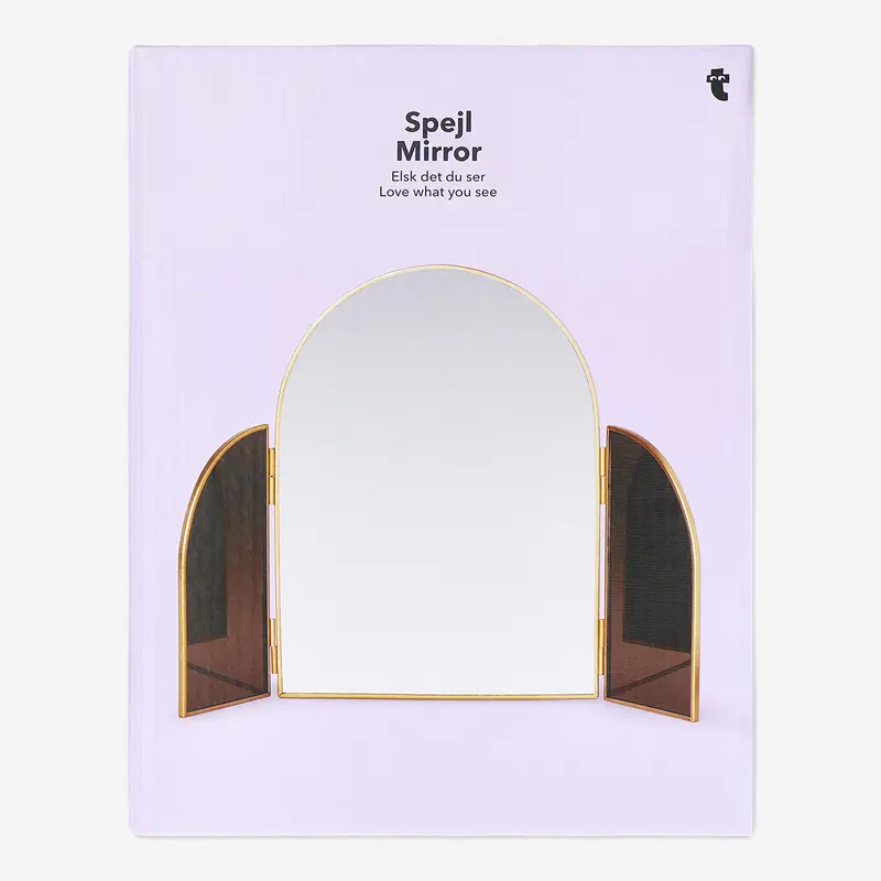 Katlanır Pirinç Ayna 33 cm x 23 cm