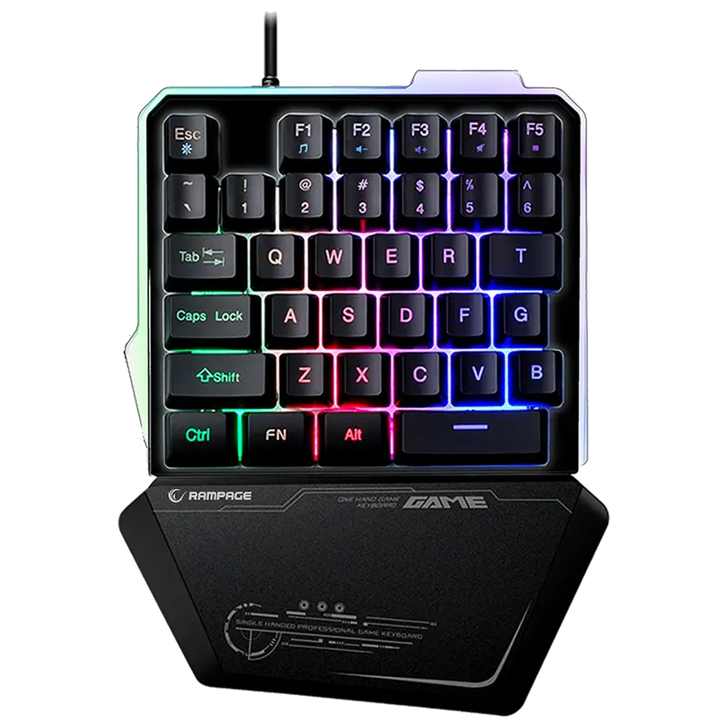 Kb-R24 X-Mini RGB Metal Taban Gövdeli Oyuncu Klavyesi