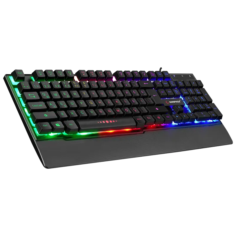 KB-R66 BUBBLE USB Gökkuşağı Aydınlatmalı Q Multimedia Gaming Klavye