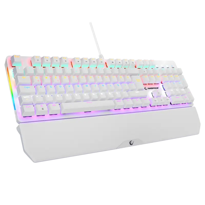 KB-R86 UMBRA - Kb-R86 Rainbow Red Switch Mekanik Oyuncu Klavyesi-Beyaz