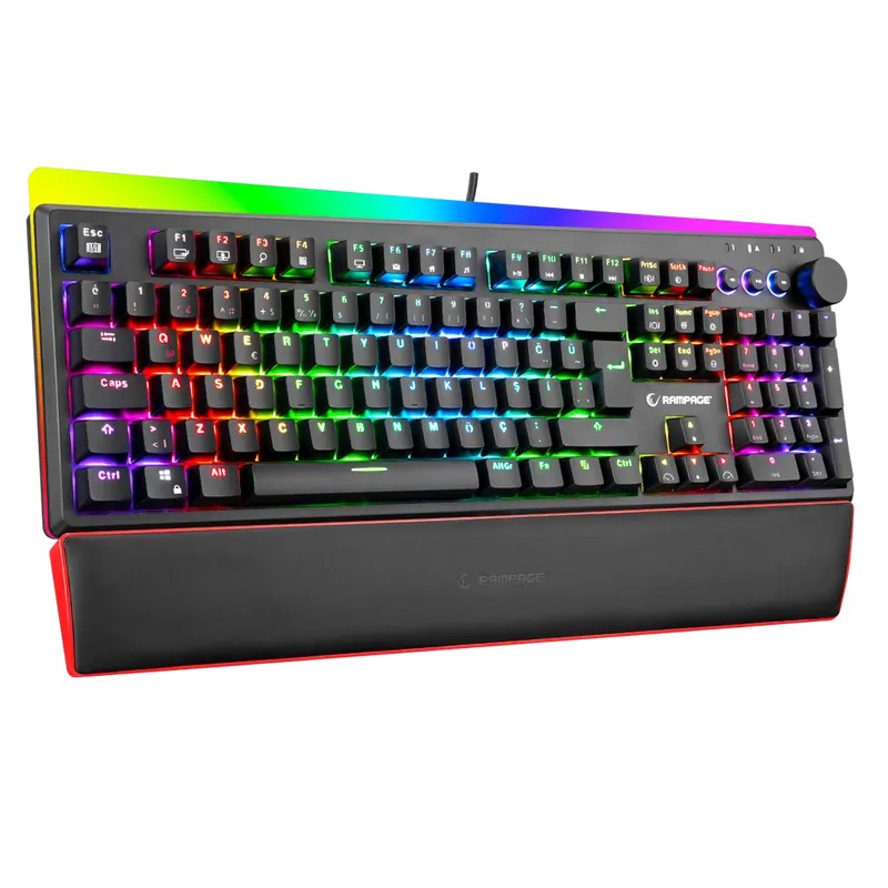 Kb-R97 X-Tracer Usb Blue Switch Türkçe Mekanik Oyuncu Klavyesi-Siyah