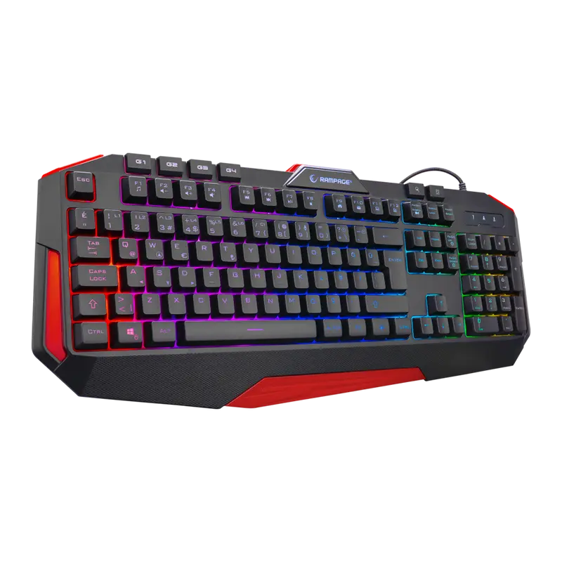 Kb-Rx7 Alpor Pro Usb RGB Aydınlatmalı Q Oyuncu Klavyesi-Siyah