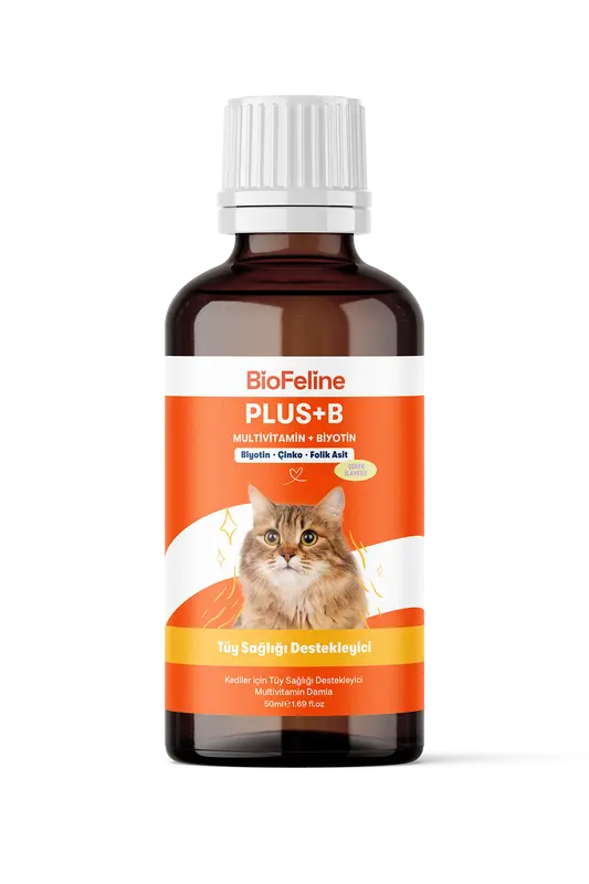 Kedi Biotin & Çinko Damlası 50 ml - Tüy Sağlığı Desteği | BioFeline