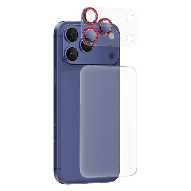 Keephone Apple iPhone 17 Pro Max Auralens Arka Film Ve Kamera Lens Koruyucu - Lacivert