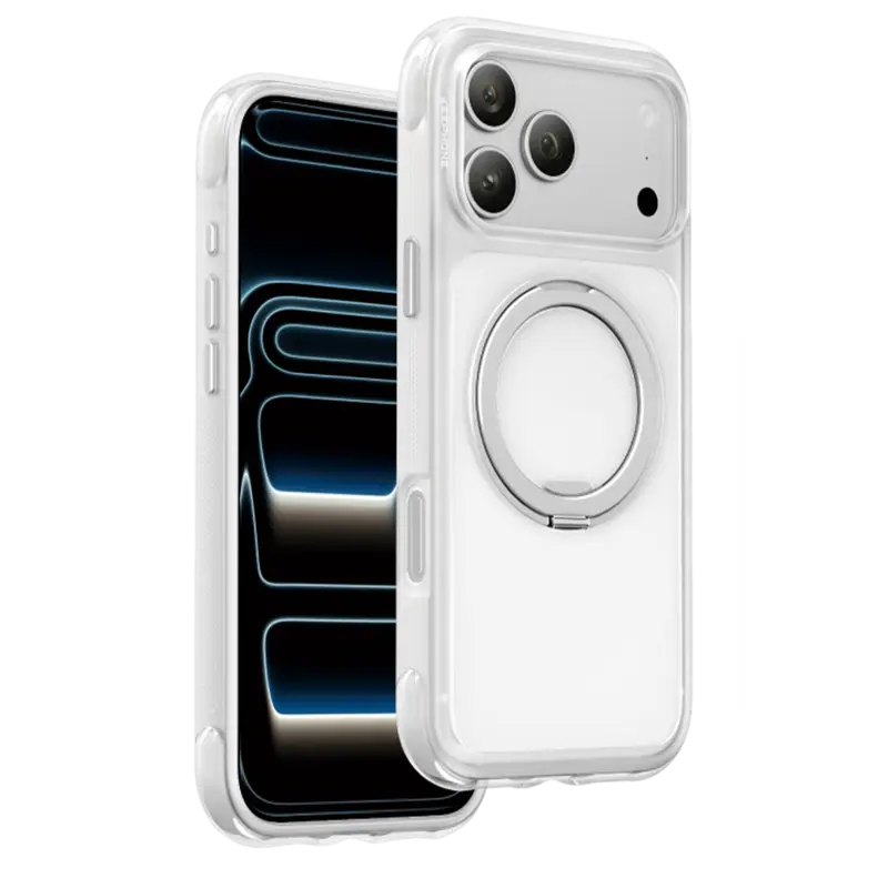 Keephone Apple iPhone 17 Pro Max Monica Airbag Pro Stantlı Magsafe Kapak - Beyaz
