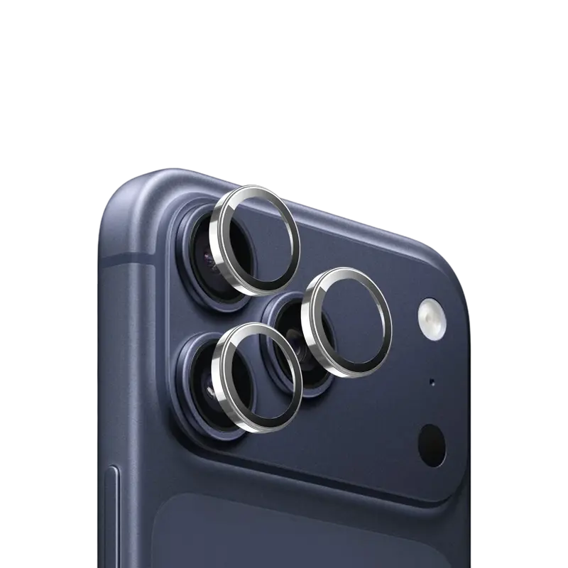 Keephone Apple iPhone 17 Pro Max Sapphire PVD Kamera Lens - Gümüş