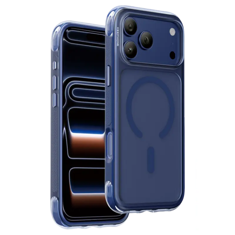Keephone Apple iPhone 17 Pro Monica Airbag Magsafe Kapak - Lacivert