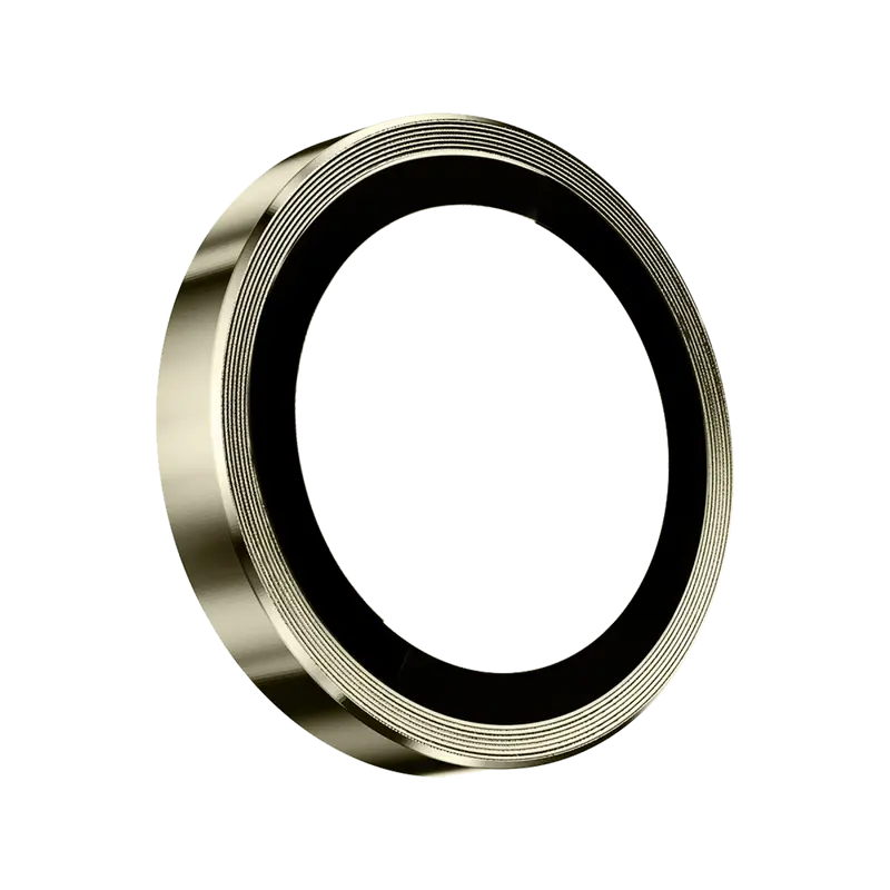 Keephone iPhone 14 Pro Max 3D Spiral Alüminyum AR Kamera Lens Koruyucu - Gold