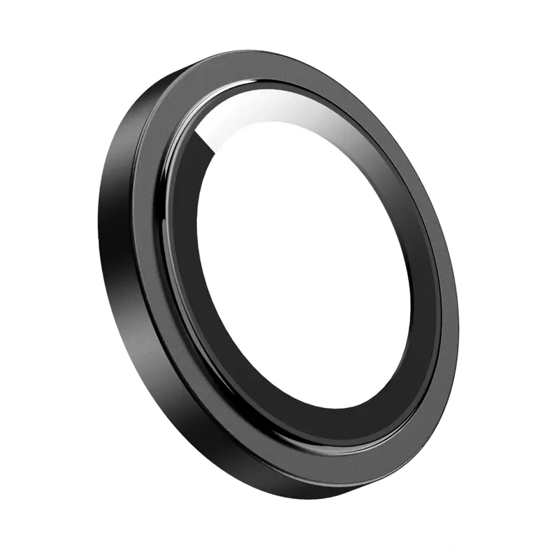 Keephone iPhone 15 Capital Alüminyum AR Kamera Lens Koruyucu - Siyah