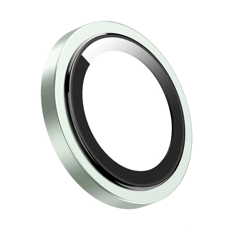 Keephone iPhone 15 Capital Alüminyum AR Kamera Lens Koruyucu - Yeşil
