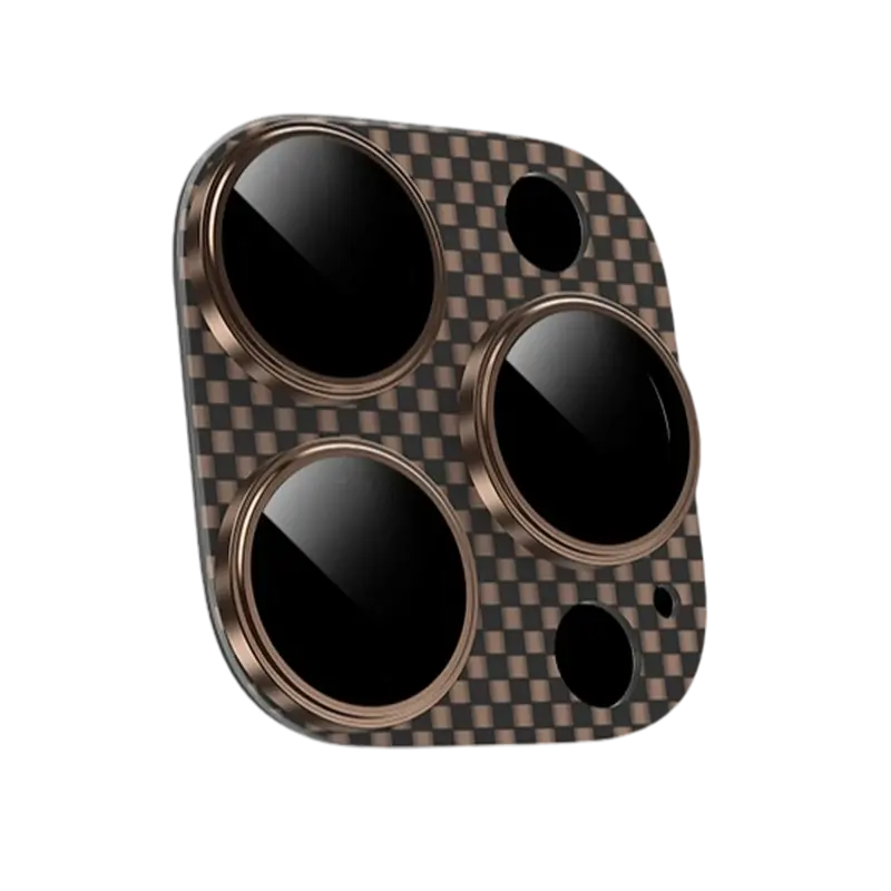 Keephone iPhone 16 Pro Max Kevlar Kamera Lens - Çöl Titanyum