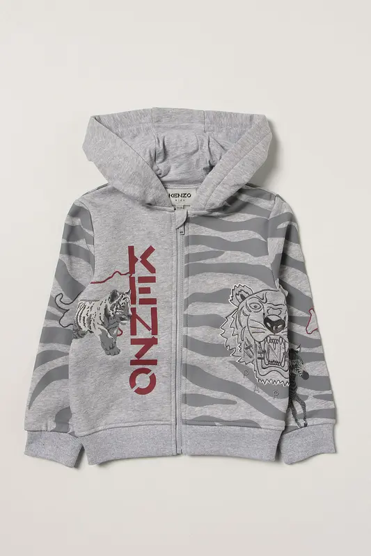 Kenzo Kids 2 Yaş Erkek Çocuk Logolu Sweatshirt Ceket