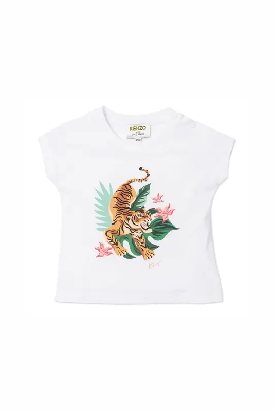 Kenzo Kids 2 Yaş Kız Çocuk Kaplan Logolu T-shirt