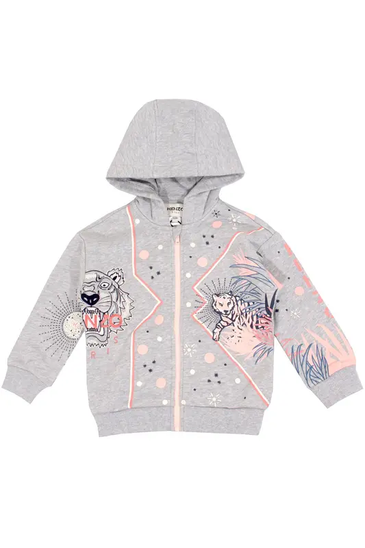 Kenzo Kids 2 Yaş Kız Çocuk Logolu Sweatshirt Ceket