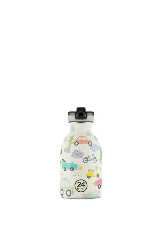 Kids Bottle Adventure Friends Pipetli Paslanmaz Çelik Çocuk Su Matarası 250 ml